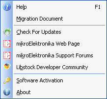 Help Menu