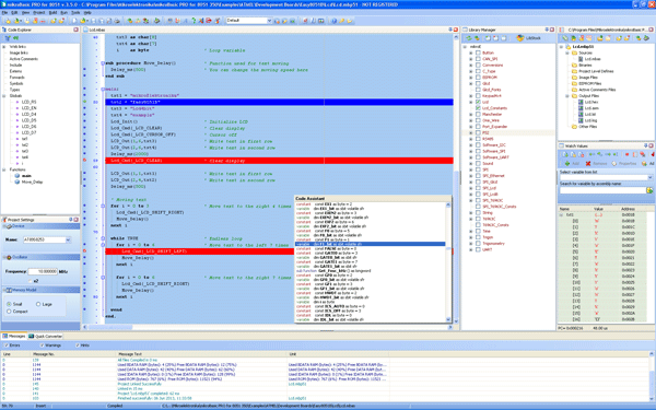 mikroBasic PRO for 8051 IDE