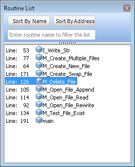 Routine List
