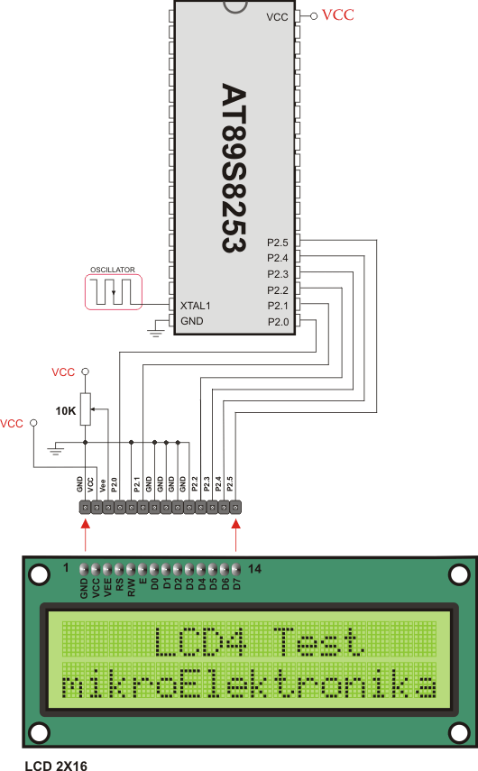 Lcd HW connection