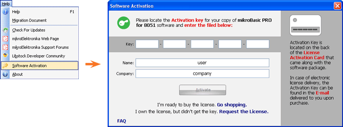 Software Activation