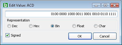 Edit Value Window