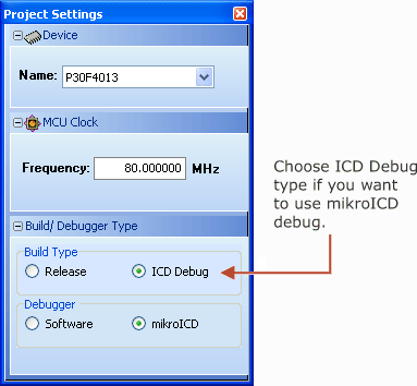 Choosing build type