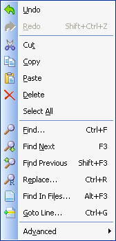 Edit Menu