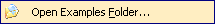 Open Examples Folder