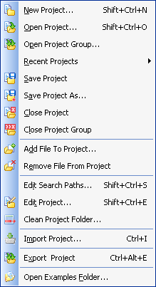 Project Menu