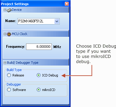Choosing build type