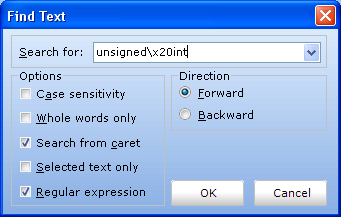 Regular expressions