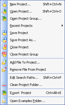 Project Menu