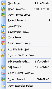 Project Menu