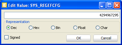 Edit Value Window