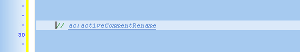 Rename Active Comment