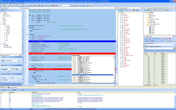 mikroPascal PRO for 8051 IDE