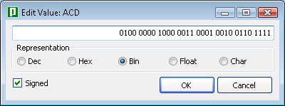 Edit Value Window