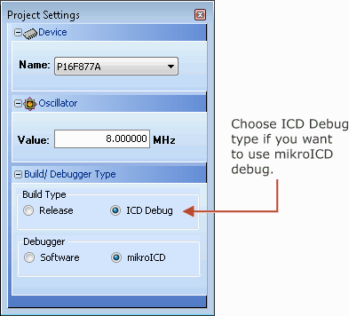 Choosing build type