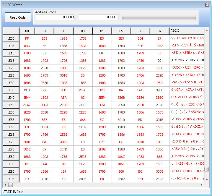 Code Watch Window