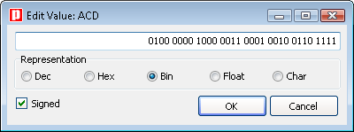 Edit Value Window